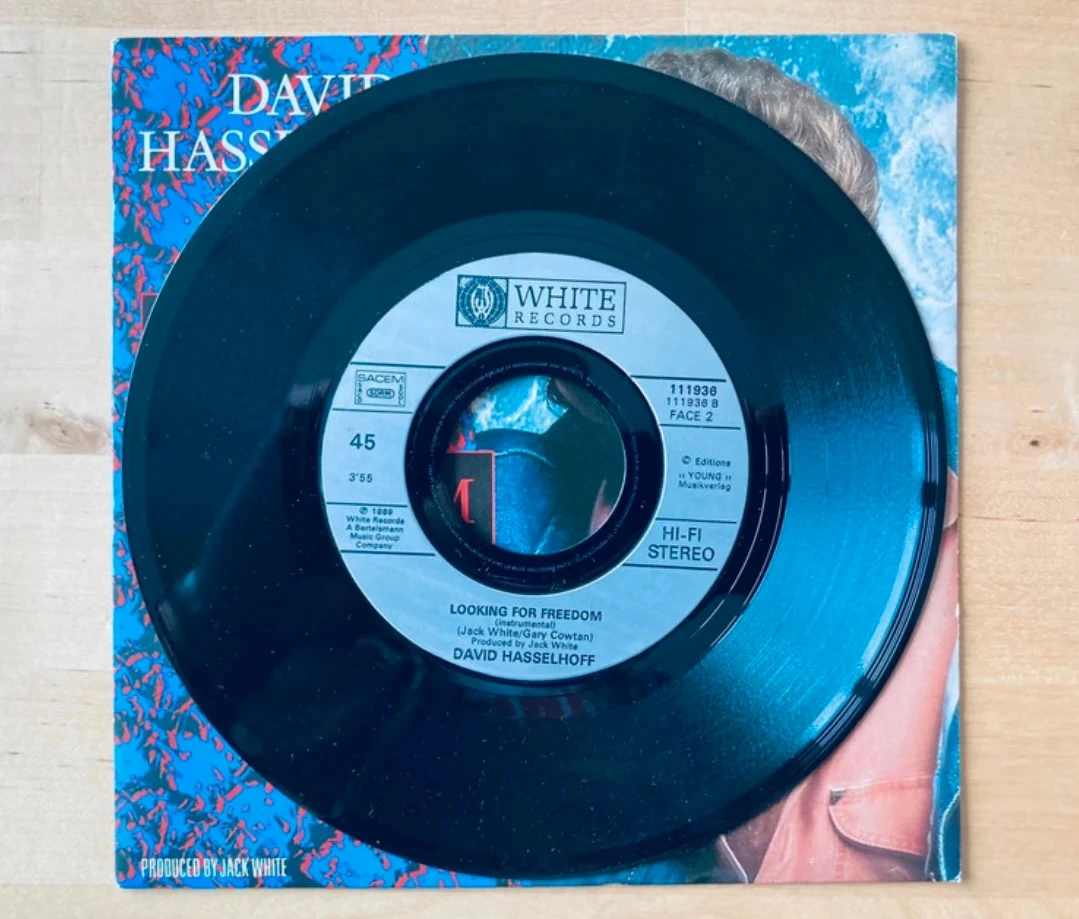 Disco de vinilo 45T David Hasselhoff Looking for freedom. – photo 2